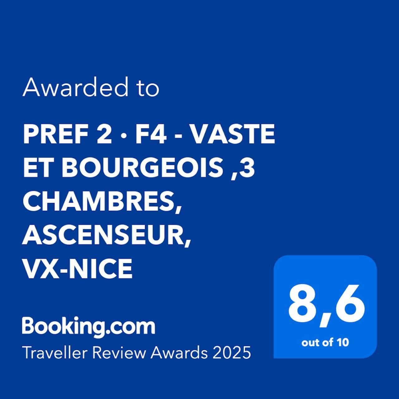 Pref 2 - F4 - Vaste Et Bourgeois ,3 Chambres, Ascenseur, Vx-Ница Екстериор снимка